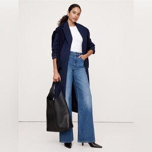 NWT Banana Republic The Iconic Classic Wide Leg Jeans Size 26.